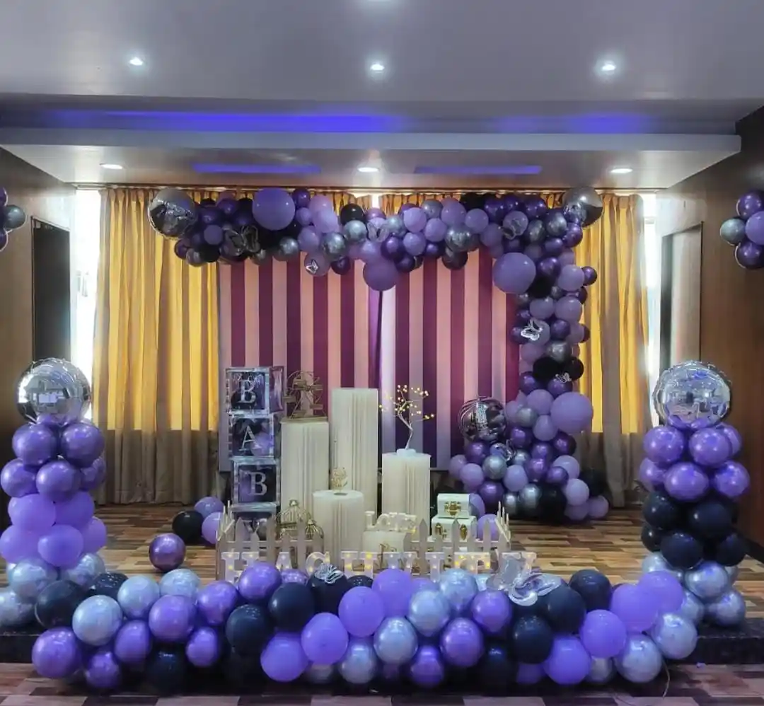 Purple Dreamscape Birthday Decoration